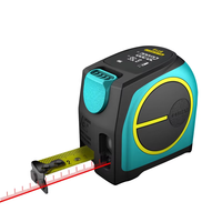 Ruban à mesurer numérique 2 en 1 DT10 avec écran LCD, télémètre laser, mesureur de distance laser 40m