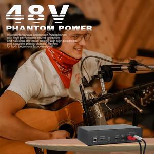 Carte son professionnelle DM202+87U, équipement spécial de doublage, ensemble microphone et son - Product Image 4