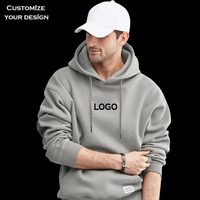 Ventes en gros de sweats à capuche en velours de coton pour hommes, de haute qualité, à motif personnalisé, surdimensionnés, coupe-vent, chauds, imprimés d'anime, brodés