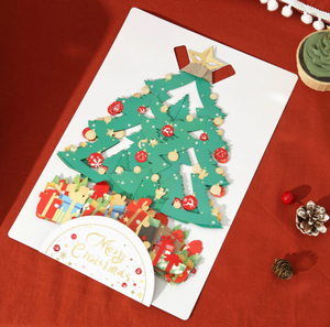 Carte de Noël 2026 Nouvel An, carte 3D stéréoscopique avec support, cadeau de la Saint-Valentin, carte de vœux pour enfants - Product Image 4