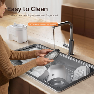 เครื่องให้อาหารและน้ำสัตว์เลี้ยงอัตโนมัติ 2 in 1 ควบคุมผ่านแอพ WiFi ความจุอาหาร 4 ลิตร และน้ำ 3 ลิตร ตั้งเวลาได้ สำหรับแมวและสุนัขพันธุ์เล็ก - Product Image 5