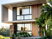 Fenêtre coulissante moderne avec moustiquaire magnétique intégrée et design à persiennes