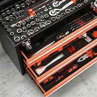 Kit d'outils d'entretien portable 408 pièces avec clés à douilles, boîte à outils et jeu de forets