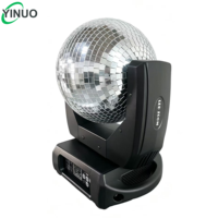 Yinuo Best 120W Moving Head Mirror Ball Light DMX512 LCD Display Auto Rotate Reflective Disco Light for Wedding Party Bar&KTV