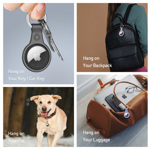 Lot de <span class=keywords><strong>4</strong></span> étuis de protection en silicone TPU avec porte-clés pour boîtier <span class=keywords><strong>AirTag</strong></span> - Product Image 6