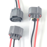 Soket Sensor CMP/CKP Otomotif Mobil, 3 Pin, Soket Sensor Tahan Air, Konektor Kawat Pigtail, Harness Kawat 6189-0028