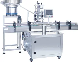 Pump Cap Automatic Plastic Bottle Jar Capping Machines For Pet Bottles