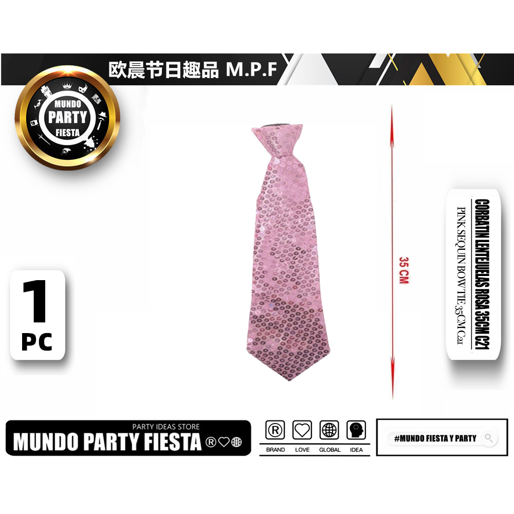 Sequin Tie #72609WAI Polyester Tie with Unique Design