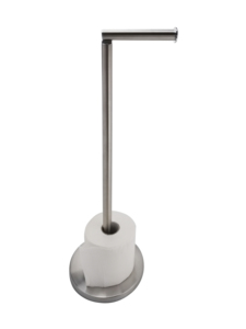 Soporte de almacenamiento de papel para el inodoro, accesorio de <span class=keywords><strong>color</strong></span> plateado con soporte móvil - Product Image 2