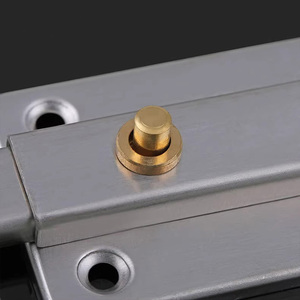 4-inch thép không gỉ an ninh Bolt với 3-inch tự khóa mùa xuân chốt chân cửa phòng tắm - Product Image 4