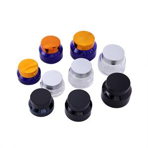 Frascos de Vidrio Cosméticos Negros Mate al por Mayor, Frascos de Vidrio sin Aire para Protector Solar y Crema de 30g, 50g y 100g con Tapas Metálicas - Product Image 6