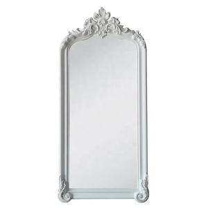 Espejo Decorativo Retro Personalizado, Grande, de Cuerpo Entero, con Marco de Cuero PU Tallado Estilo Barroco, Elegante Estilo Retro para Sala de Estar - Product Image 6