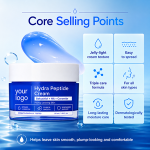 <span class=keywords><strong>Crema</strong></span> Viso Idratante Profonda Effetto Rimpolpante e Levigante con Texture Gel, Supporto Barriera Cutanea, OEM ODM Private Label, Bakuchiol, Ceramide, <span class=keywords><strong>Hydra</strong></span> Peptide - Product Image 3