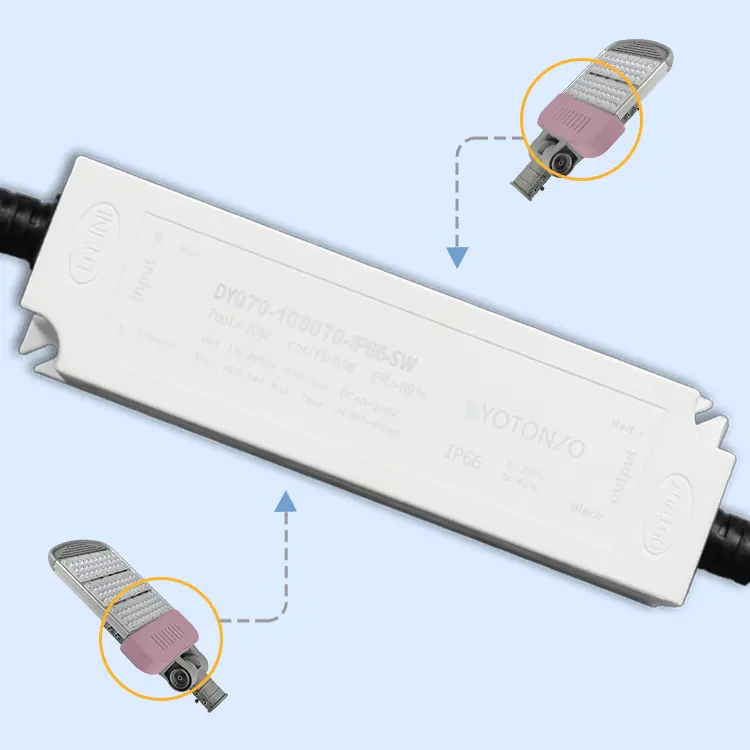 wasserdichter MCU Programmsteuerung adaptiv dimmer LED-Treiber 48V 1400ma 70W IP66 Lichtbox SMPS Minen-Tunnel-LED-Treiber