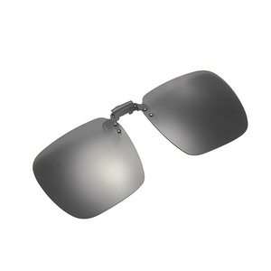 Sunglasses Clip-On Polarized UV400 Resin Lens Unisex Driving Glasses <b>Black</b> <b>Frame</b> - Product Image 1