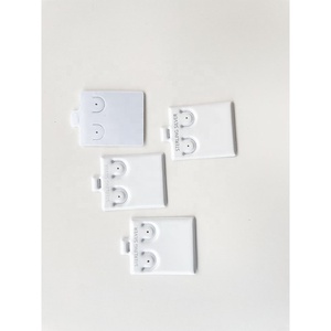 Tarjeta de exhibición de joyería de <span class=keywords><strong>espuma</strong></span> pequeña personalizada almohadilla de hojaldre blanca embalaje de collar pendientes de plástico almohadilla de hojaldre de tarjeta con impresión de plata - Product Image 4
