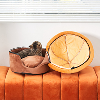 Nouveau panier pour chat Moonking en forme de chapeau, détachable, doux et chaud pour l'hiver, idéal pour le sommeil profond, petite maison pour chat