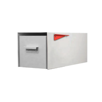 Petite boîte aux lettres imperméable en métal Boîte aux lettres américaine extérieure en acier galvanisé avec la poste