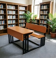 Mobilier scolaire moderne, pupitre et banc de salle de classe, table et chaises pour étudiants de bibliothèque