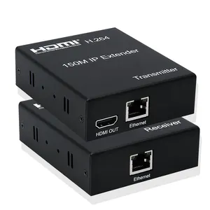 150m HDMI IR Extender מעל IP Cat5e/Cat6 על ידי Rj45 HDMI H.264 משדר מקלט LAN Ethernet פושטי Extender עבור HDTV DVD PS3