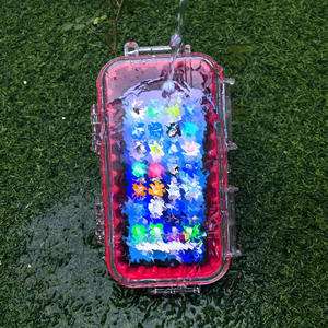 Boîte de rangement transparente et étanche pour outils EDC d'extérieur, avec design antichoc à dos souple et poignée rigide - Product Image 1