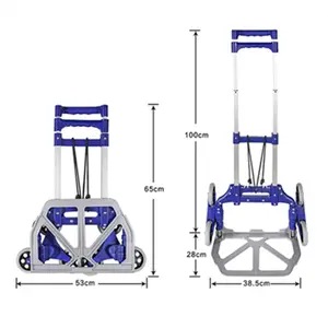 รถเข็นพับมือปีนบันไดรถเข็นรถเข็นช้อปปิ้ง - Product Image 1