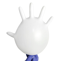 Class 10 White Nitrile Cleanroom Gloves 12 Inch Semiconductor Wafer Handling ISO Class 4 Powder Free Low Ionic