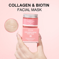 Masque de nuit peel-off au collagène, hydratant, éclaircissant, lissant et raffermissant pour le visage, à la biotine, soin de la peau, masque gelée