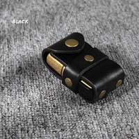 Haute qualité cuir de vachette peau de vache croix ceinture en cuir véritable briquet housse étui briquet