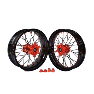 Juego de Ruedas Supermoto de 17 Pulgadas; EXC SXF SX TC FC FE TE 125-500cc; Llantas de Aleación CNC <span class=keywords><strong>F</strong></span> 17x3.5 R 17x4.5; Conversión Motard de Alto Rendimiento - Product Image 4