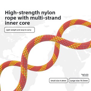 Corde de sécurité réglable pour <span class=keywords><strong>alpinisme</strong></span> et escalade, avec système de dégagement rapide, équipement de protection, double lanière en nylon - Product Image 4
