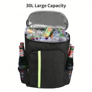 Wholesale Waterproof Picnic Reusable Large Capacity Black Insulated <b>Lunch</b> <b>Backpack</b> Basket with Custom Logo Printed - Product Image 3