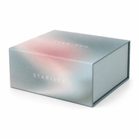 Boîte cadeau magnétique avec impression dégradée personnalisée, emballage en papier rigide de luxe avec logo pour cosmétiques, parfums, bijoux