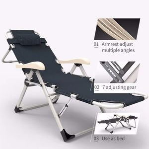 Chaises pliantes portables confortables inclinables à <span class=keywords><strong>angle</strong></span> réglable multifonctionnel de nouveau style avec tapis - Product Image 1