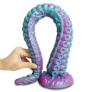 Dildo Lungo Plug Anale Stimolazione Anale del Culo Giocattolo Sessuale a Tentacolo Dildo Morbido Mostro Plug Anale per Donna Massaggio Vaginale Giocattolo Sessuale - Product Image 1