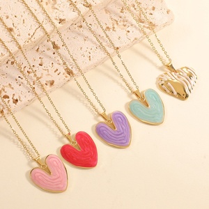 จิงเซอริน บูติก จี้หินประดับแบบครอส-บอร์เดอร์ ดีไซน์ใหม่ สไตล์ยุโรปและอเมริกา แฟชั่นเรียบง่าย สร้อยคอคล้องไหปลาร้า ของขวัญรูปหยดน้ำมัน - Product Image 1
