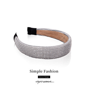 Serre-tête en strass Hua Liyu argenté pour femme – Accessoire capillaire élégant pour le quotidien - Product Image 1
