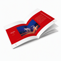 Brochure, catalogue, livret, dépliant personnalisés imprimés, offset, gaufrage UV, estampage à chaud, papier couché, finition OEM, logo, taille