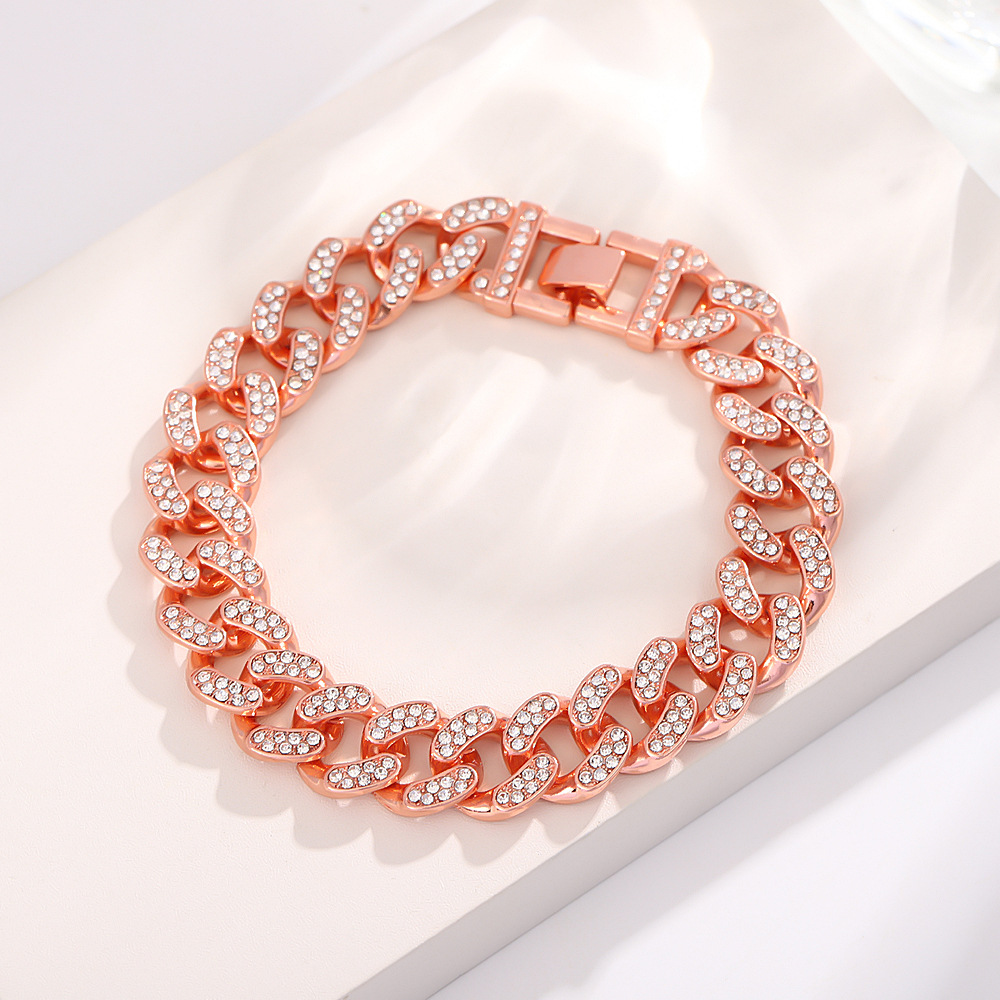 Diamond-encrusted rose gold