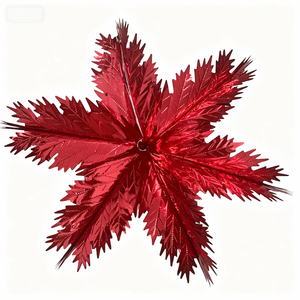 60cm Glänzende Rot-Gold-Folien-Schneeflocke Weihnachtsdekoration Große Hängende Metallische Schneeflocken-Verzierung für Feiertagspartys - Product Image 6