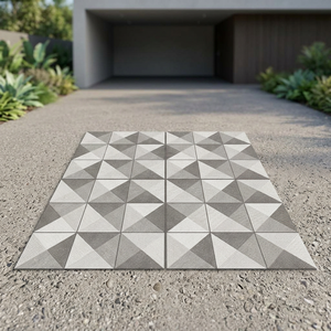 Vistaar Brand Minimalist Firebrick Heat Resistant Porcelain Tiles 400x400mm Outdoor Digital Parking Tiles - Product Image 5