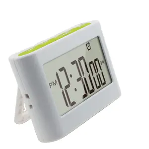 J & R LCD di Grandi Dimensioni Rettangolo Magnete Timer Da Cucina Count Up Down di Allarme Digitale Orologio Arresto Strumento di Cottura di Cottura di Allarme timer con Orologio