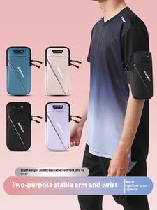 Sac de bras de sport multifonctionnel unisexe personnalisé, étanche, housse de téléphone portable, doublure en PU, sac de poignet tendance, rangement - Product Image 6