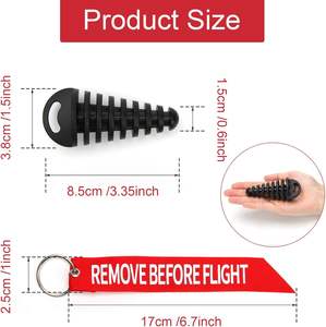 Llavero de PVC para Motocicleta, Tapón de Escape, Negro, Suave, Impermeable, Accesorio para Silenciador, para Uso Diario y Todoterreno - Product Image 4