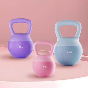 Renkli PVC çevre dostu malzeme ısmarlama tanımlama kadın ayarlanabilir yumuşak <span class=keywords><strong>Kettlebells</strong></span> için uygundur - Product Image 3