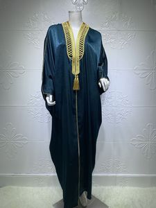 Taille unique arabe dubaï manches chauve-souris Robe vêtements pour femmes Cardigan musulman longue Robe musulmane - Product Image 4