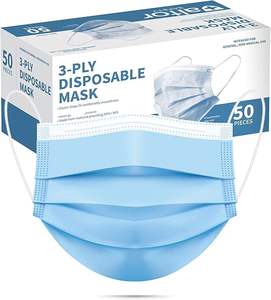 <span class=keywords><strong>Masque</strong></span> facial jetable 3 couches anti-poussière et respirant, doux pour la peau, avec clip nasal ajustable pour salons de beauté et magasins alimentaires - Product Image 2
