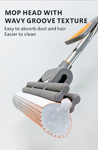 מוט ניקוי רצפות מתכוונן מפלדה עם ספוג <span class=keywords><strong>PVA</strong></span> לסחיטה עצמית, לשימוש מסחרי וביתי, מתוצרת Homcare OEM/ODM - Product Image 4