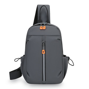 Men's Crossbody <b>Bag</b> Large Capacity Breathable Chest Pack Everyday Commuting Shoulder <b>Bag</b> Gray Black Dark Blue Solid Color - Product Image 5