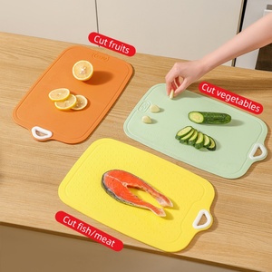 Portable <b>Plastic</b> Cutting Board TPU Cutting Mat Board Kitchen Chopping Gadget Fruit <b>Plastic</b> Chopping Board - Product Image 3